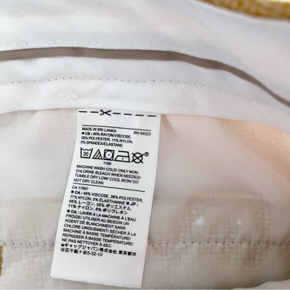 Banana Republic Pants Women's 6 Sloan Yellow Ochre Chino Trouser Dress Casual - Picture 6 of 10